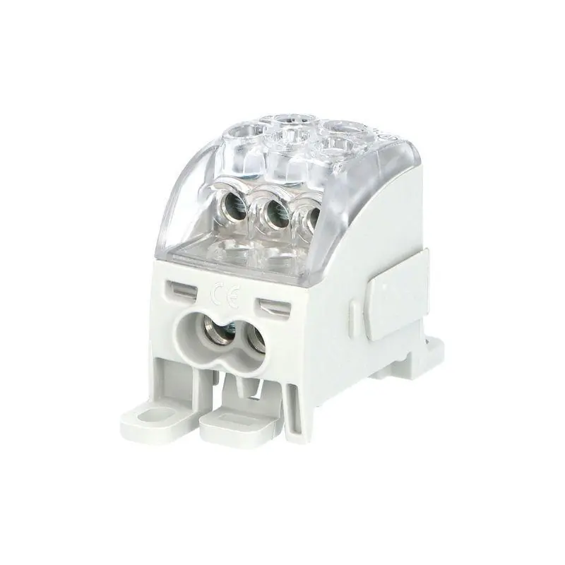 1006710 Blok pro rozdělení fází PDB 160 (PVB 100), 1pól., 160A, 690V, šedý/průhl. víko, na DIN Ihned K Objednání