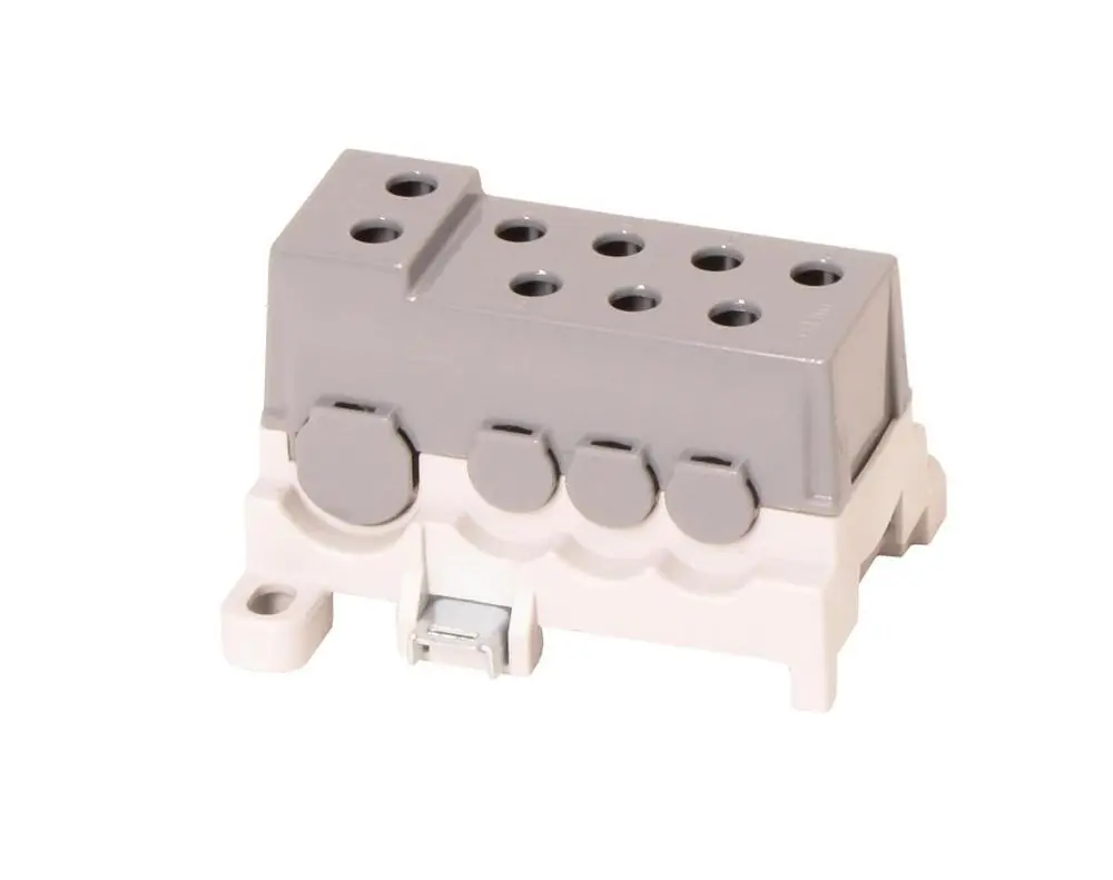 1003953 Blok pro rozdělení fází PVBS 250-7, 1pól., AL/CU, 250A, 690V, šedý, na DIN/panel Sleva