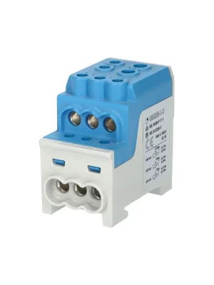 1003208 Blok pro rozdělení fází UVB 200 N, 1pól., 200A, AL/CU, 1000V, modrý, na DIN Nejlepší Cena