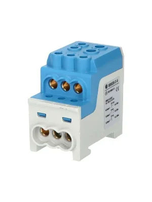 1006065 Blok pro rozdělení fází UVB 200 N, 1pól., 200A, 1000V, modrý, na DIN Sleva