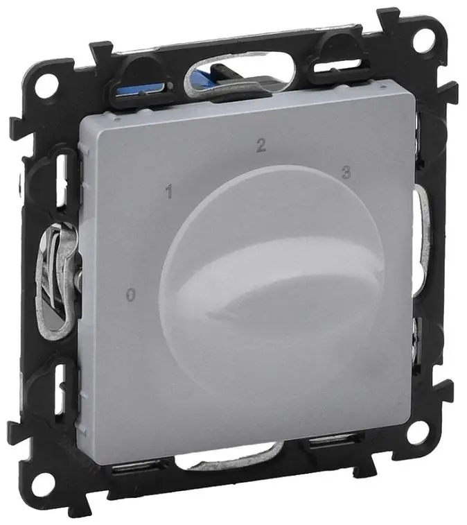 Vrácení Zdarma Přepínač ovladače ventilátoru Legrand Valena Life 752332, 20A, 4 polohy, hliník
