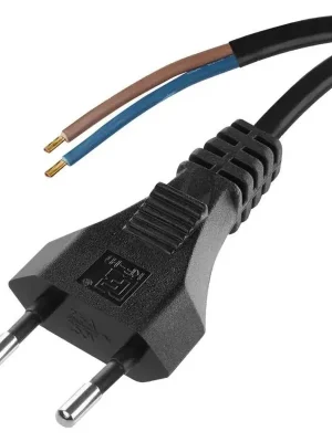 S19273 Flexo šňůra PVC 2x0,75 černá 3m Omezená Nabídka