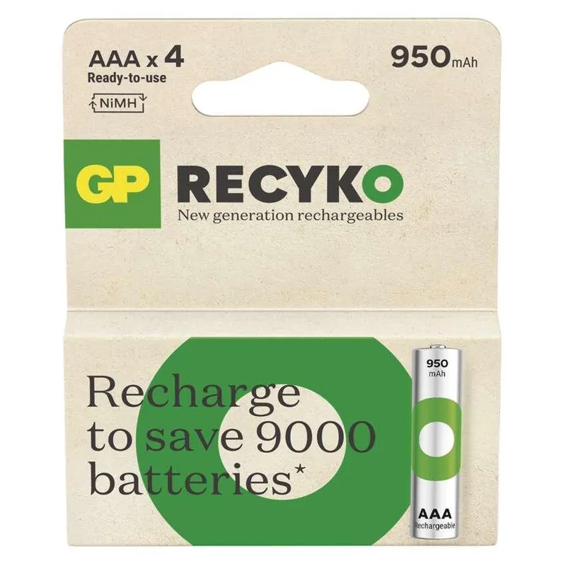 B25114 GP nabíjecí baterie ReCyko 950 AAA (HR03) 4PP Poslední Šance