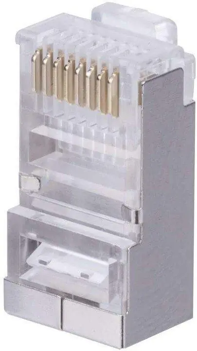 KRJS45/5SLD Konektor RJ45 CAT5E STP 8p8c stíněný neskládaný na drát KRJS45/5SLD Cenový Hit