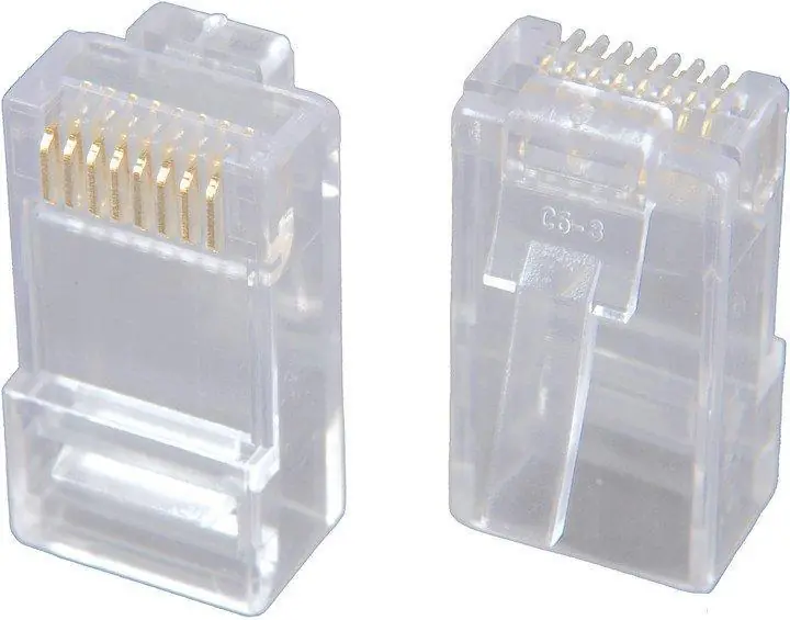 Cenový Hit KRJ45/5SLD Konektor RJ45 CAT5E UTP 8p8c nestíněný neskládaný na drát KRJ45/5SLD