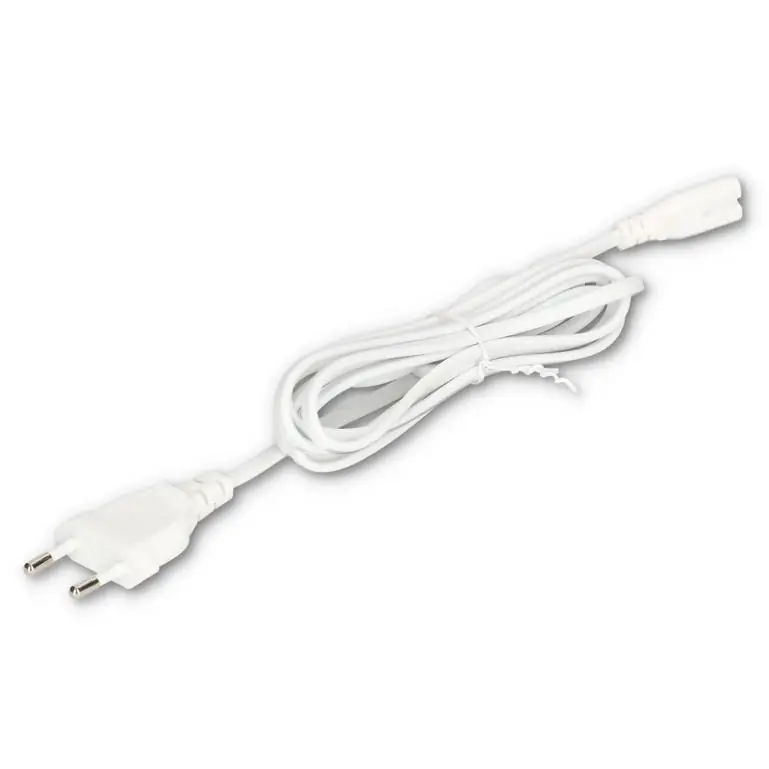 Sezónní Sleva MCLED KABEL NAPÁJECÍ 230V 2X0,5MM2 S PLOCHOU EU VIDLICÍ A 2-PÓL. AC KONEKTOREM BÍLÝ DÉLKA 2M, ML-110.061.62.0