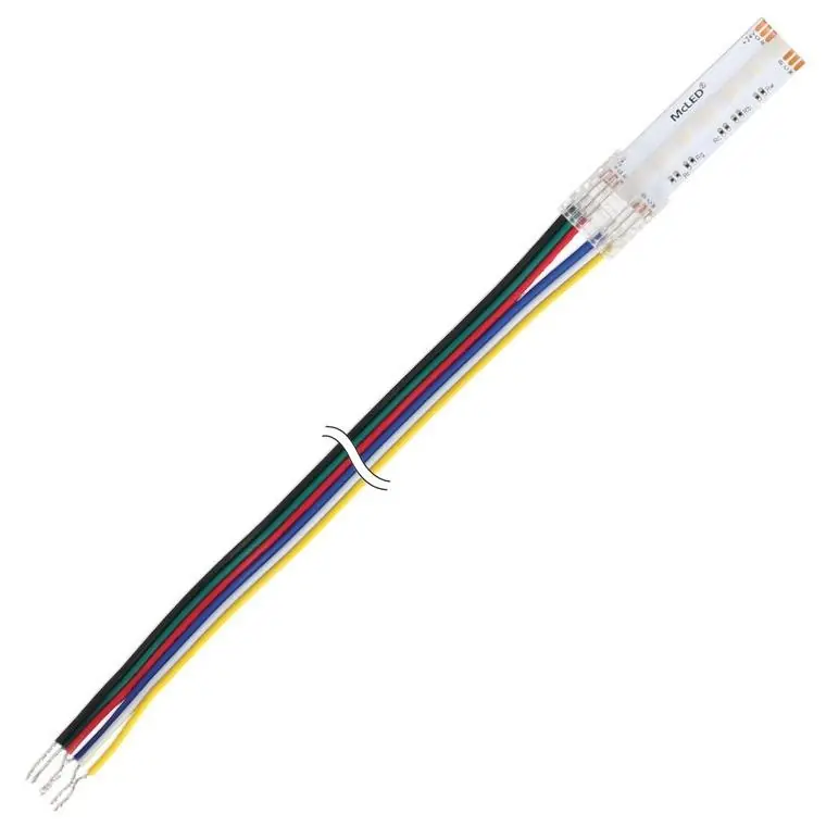 Ověřený Připojovací konektor McLED RGB+CCT COB LED pásků šíře 12 mm, 6 pinů, délka 2 metry ML-112.112.78.9