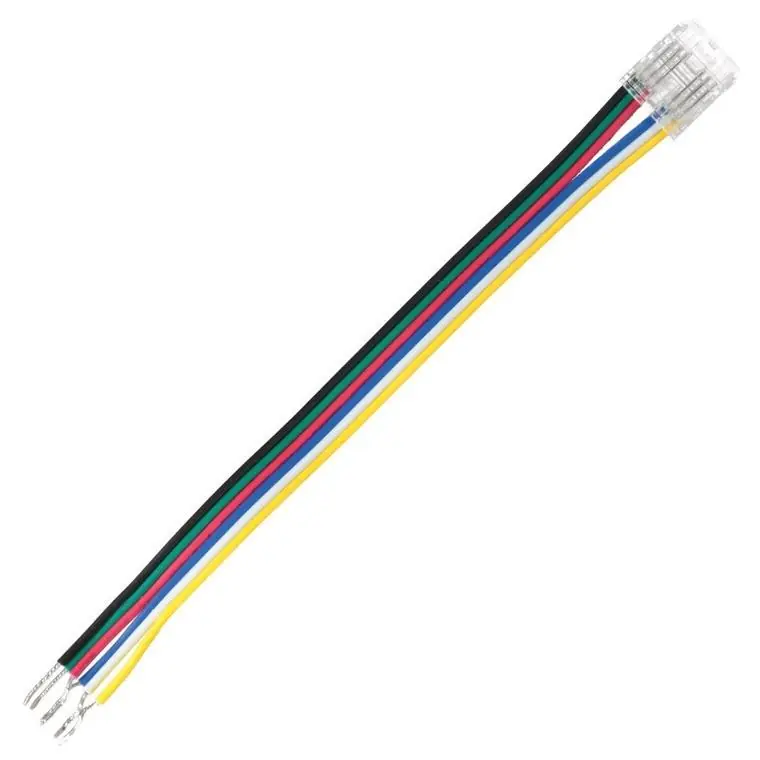 Připojovací konektor McLED RGB+CCT COB LED pásků šíře 12 mm 6 pinů délka 150 mm ML-112.111.78.9 Hit Sezóny