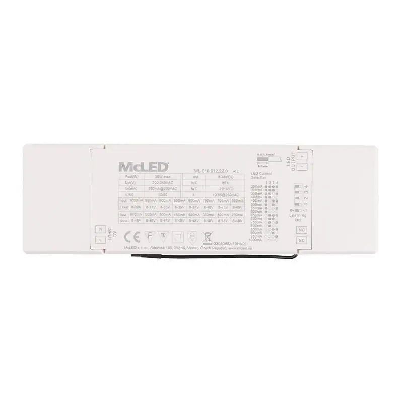Sleva MCLED DRIVER RF 30W STMÍVATELNÝ 250 1000MA ML-910.012.22.0