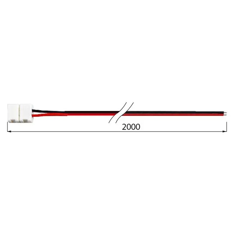 Cenový Hit MCLED KONEKTOR PŘIPOJOVACÍ LED PÁSKŮ 10MM 2 PINY 2M ML-112.004.21.2