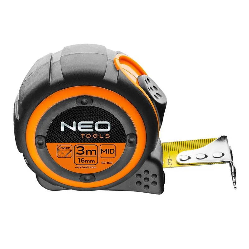 Must-Have 67-183 metr svinovací ocelový 3 m x 16 mm, magnet