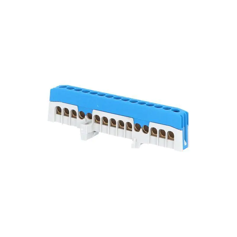 1001290 Můstek N 15-F2 (svorkovnice 15x16mm2), krytý IP20, modrý, 63A, na DIN /2020272 Ověřený