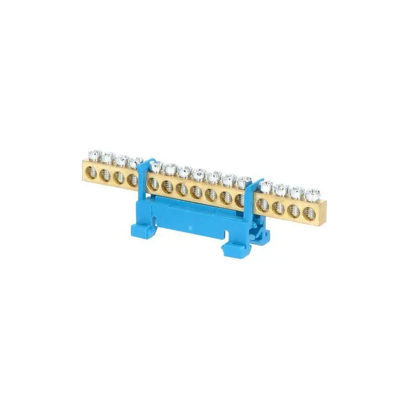 Top Prodej 1000008 Můstek N 15 (svorkovnice 15x16mm2), nekrytý IP00, modrý, 63A, na DIN