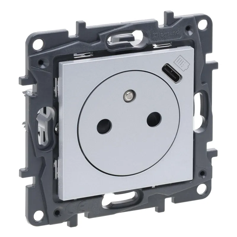 Přímo Od Výrobce 863338 NILOE S.ZÁSUV.2P+T/USB C HL.
