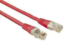 Ověřený C5E-155RD-1MB Patch kabel CAT5E UTP PVC 1m červený non-snag-proof C5E-155RD-1MB