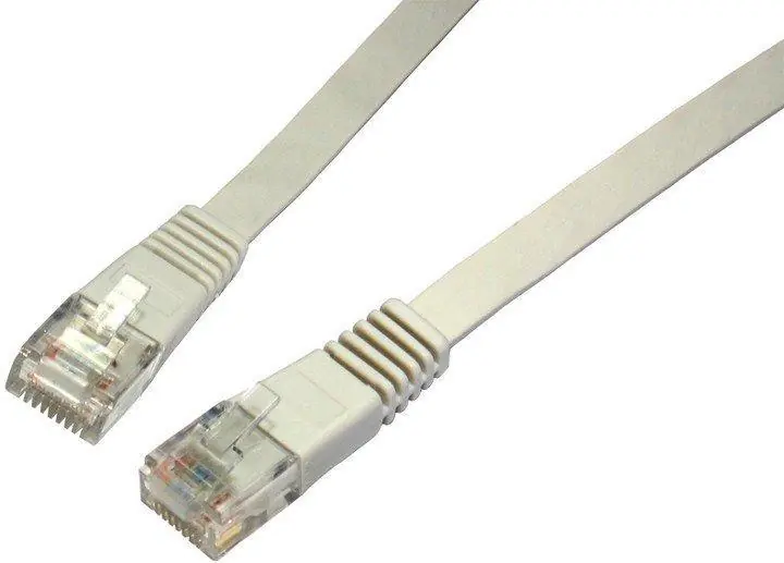 C5E-111GY-3MB Patch kabel plochý CAT5E UTP LSOH 3m šedý non-snag-proof C5E-111GY-3MB Výhodná Nabídka