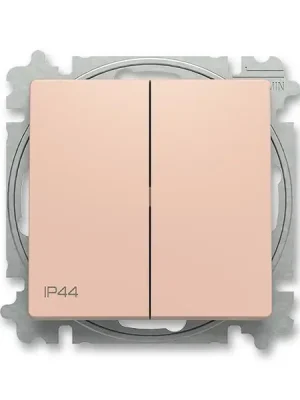 Novinka 3559T-A52940 242 Přepínač dvojitý střídavý, s krytem, řazení 6+6, IP44