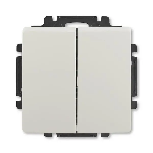 Super Cena 3557G-A52340 S1 Přepínač střídavý dvojitý, řazení 6+6, s krytem
