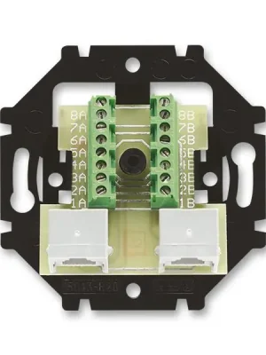 5013U-A00152 Přístroj zásuvky ISDN, průchozí, dvojnásobný Autentický