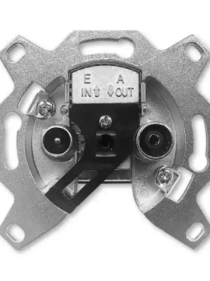 5011-A3607 Přístroj zásuvky TV+R, průběžný, 8 dB (typ EU 3607) Zlevněný